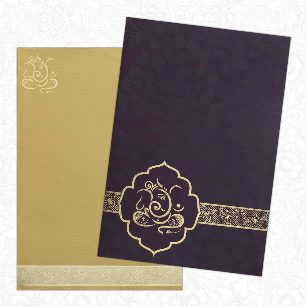 Invitation Card - Gorgeous Hindu Wedding Card-KNK1086-0