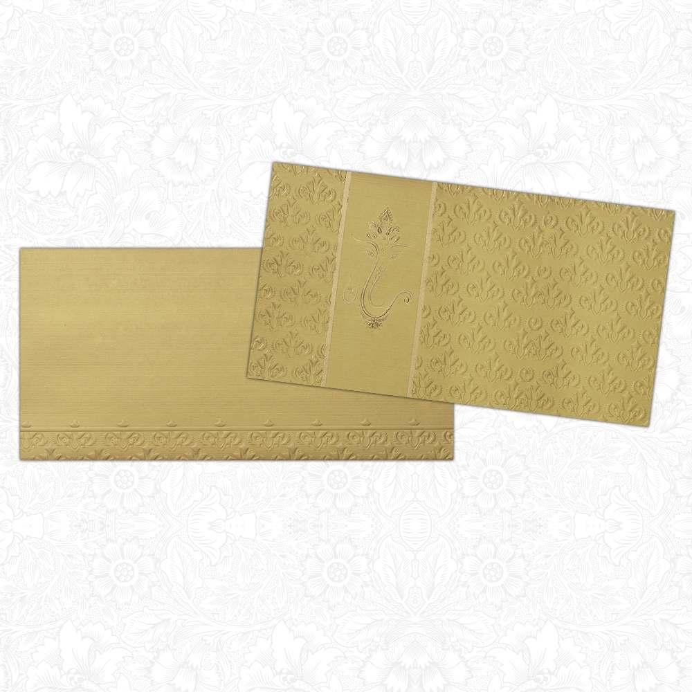 Invitation Card - Royal Embossed Hindu Wedding Card-KNK2002-2