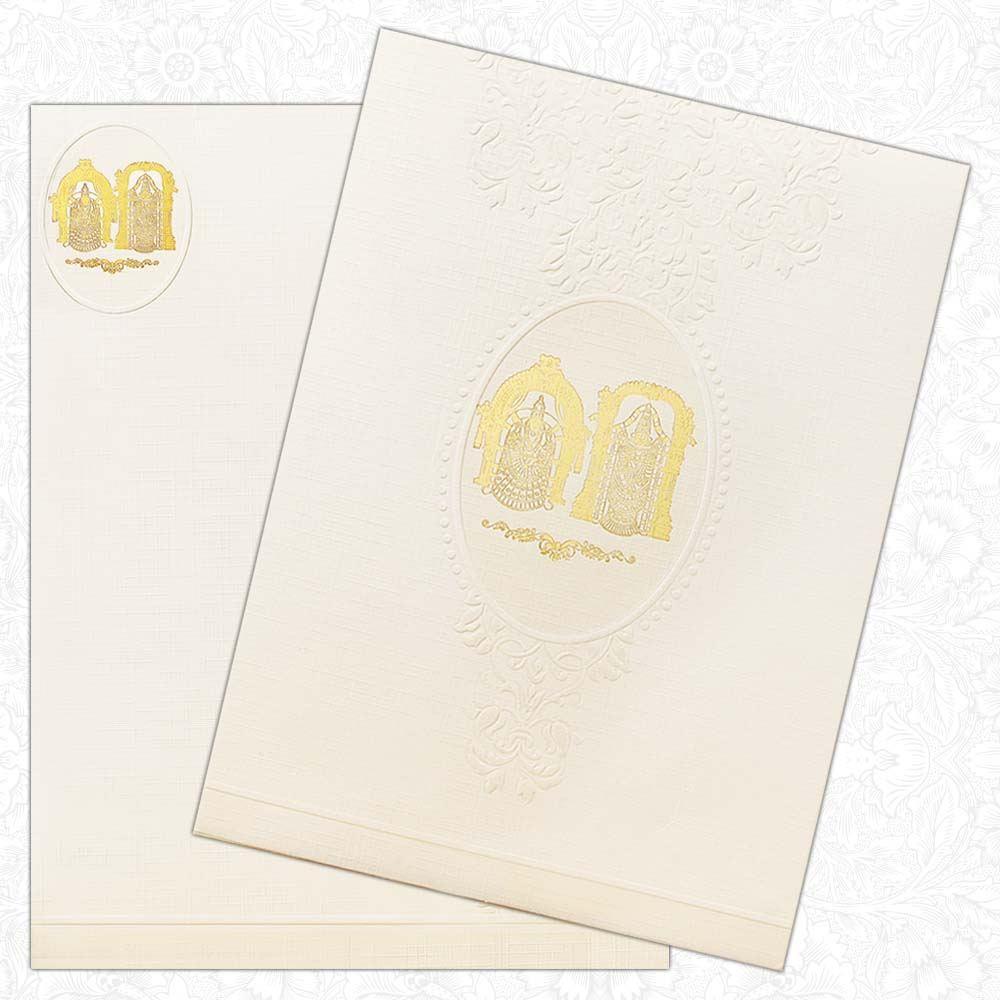 Invitation Card - Traditional Hindu Wedding Card-KNK2141-1