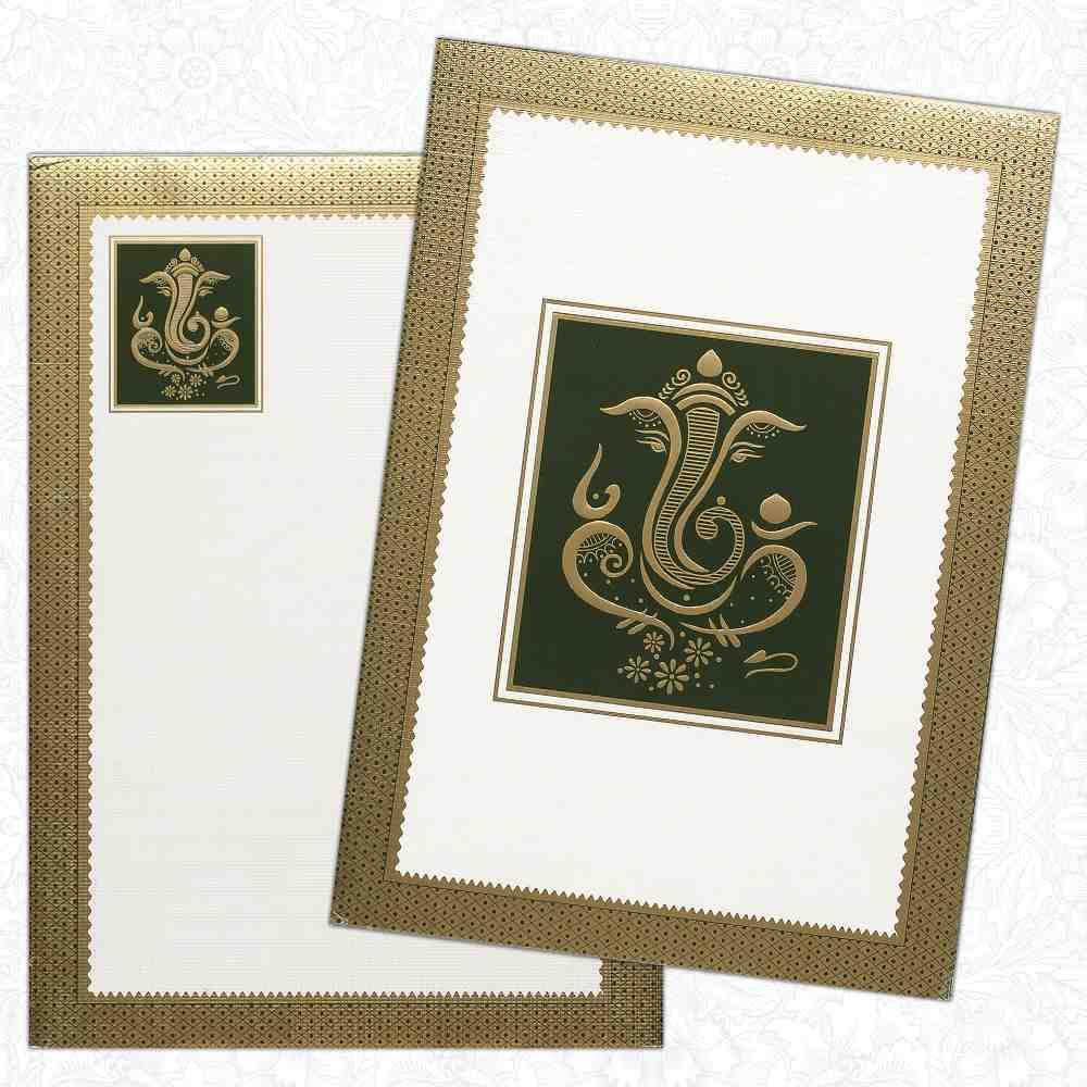 Invitation Card - Maha Ganapathi Traditional Kalyana Patrika-KNK4237-2