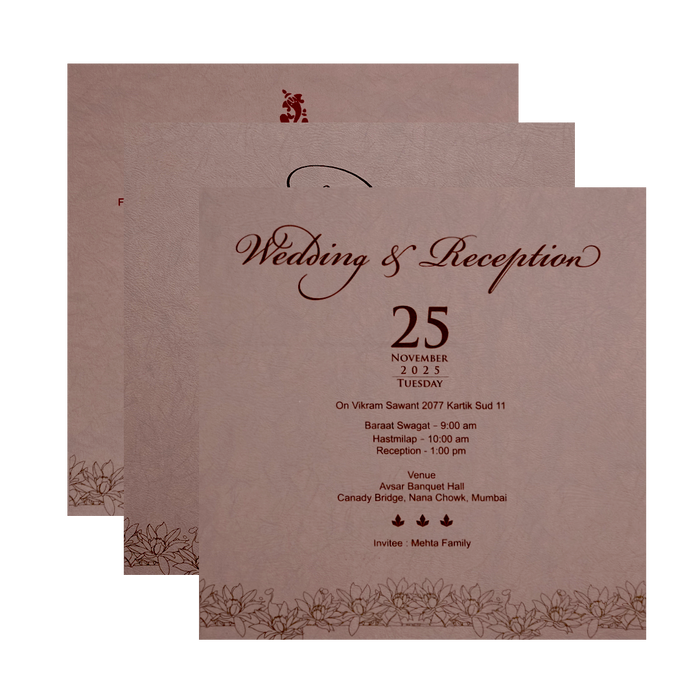 Light Pink Box Invitation Card-4