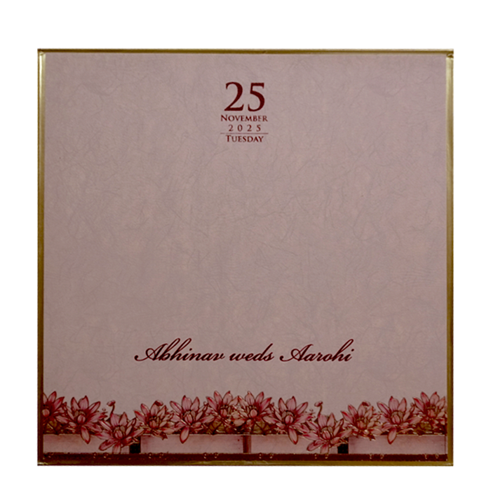 Light Pink Box Invitation Card-3