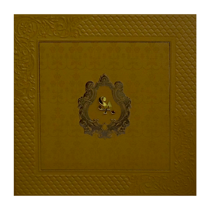 Golden Pattern Marriage Card-2
