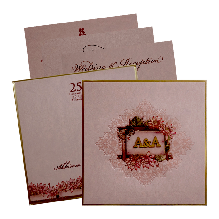 Light Pink Box Invitation Card-0
