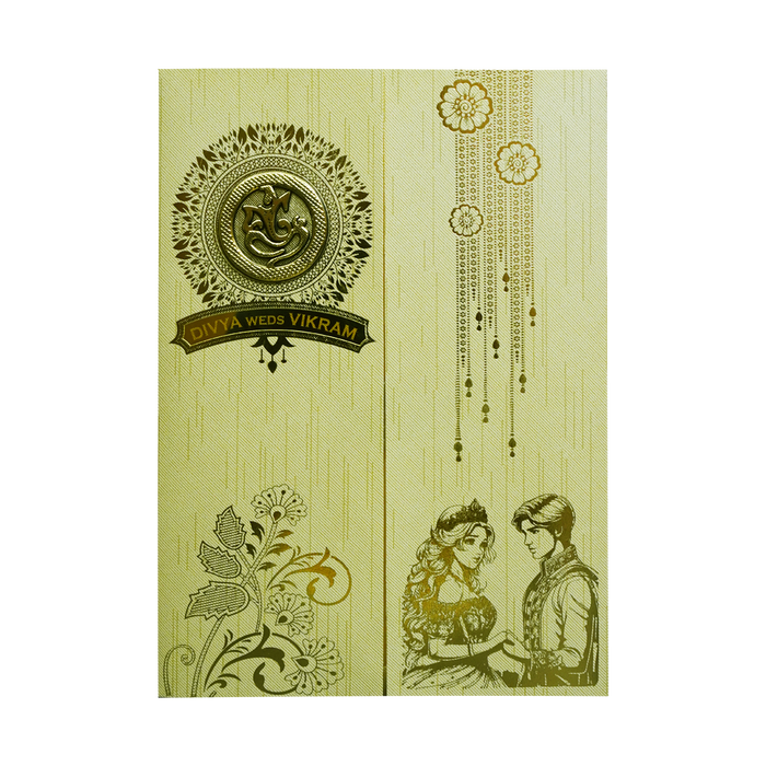 Pista Green Door-Style Opening Invitation Card-4