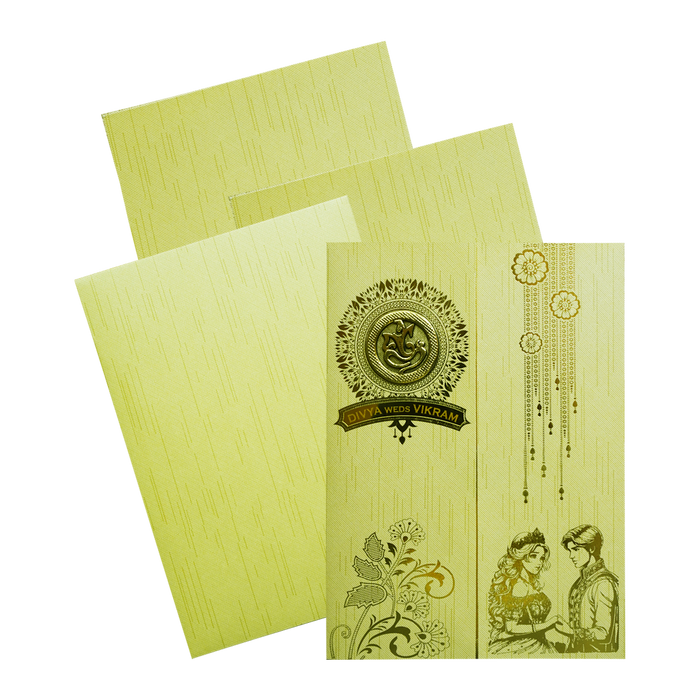 Pista Green Door-Style Opening Invitation Card-0