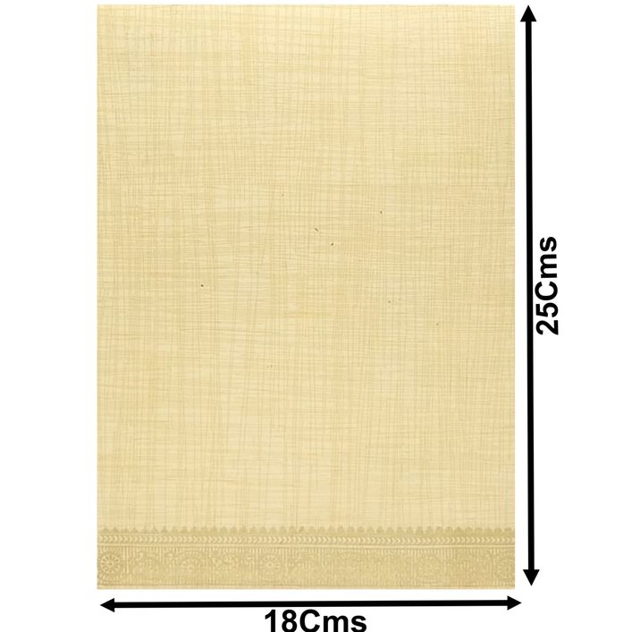 Sandal Metallic Designer Invitation Card With Gold Foiling Print-KNCM26SF-3