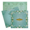 Berry Blue Floral Offset With Name Plate-KNKBY5407