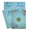 Light Blue Floral Wedding Invitation Card