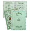 Green Floral Nameplate Door Invitation Card