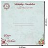 Green Offset Berry Floral Wedding Card With Name Plate-KNBY5402