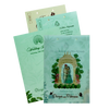 Green Arch Bride Groom Tracing Marriage Card