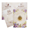 Peach Floral Wedding Invitation Card
