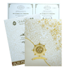 White Laser Cut Ganesha Invitation Card