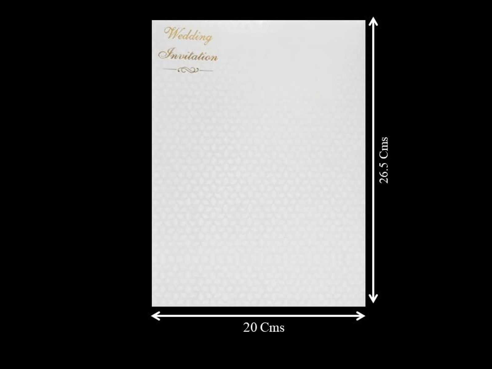 Dazzling White Colour With Ganesha Wedding Card- KNK30730-3