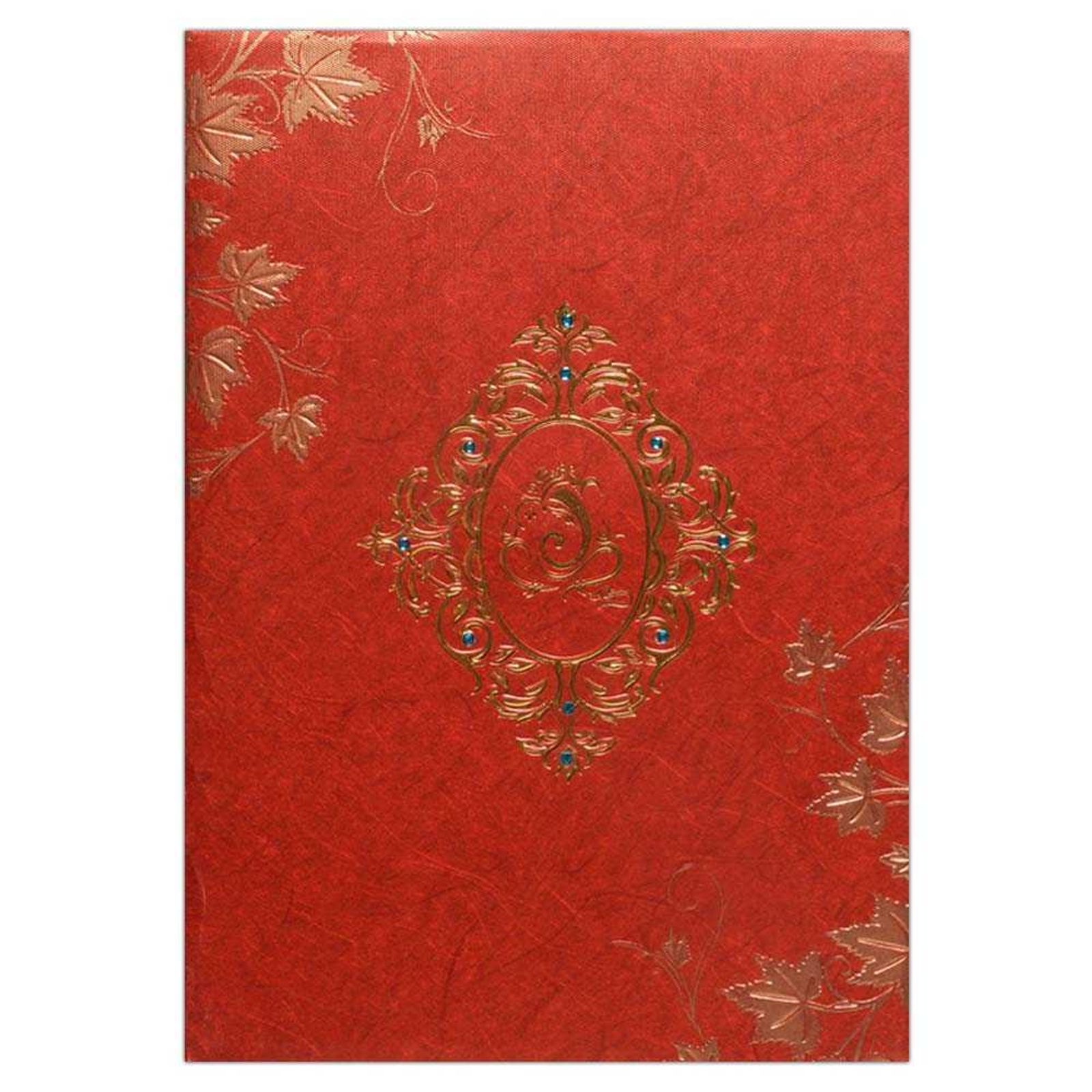 Invitation Card - Royal Golden Red Invitation Card-KNK1441-3