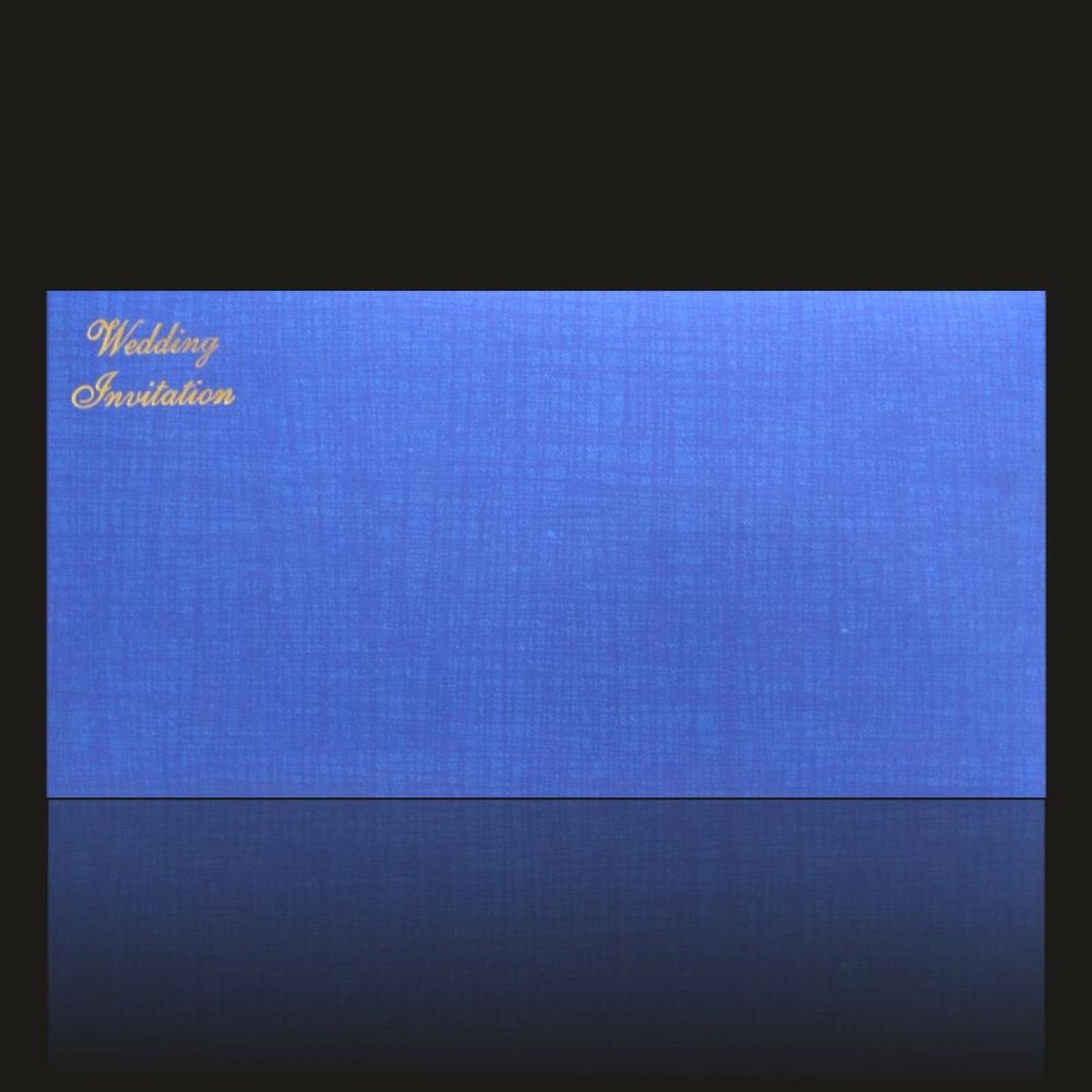 Gorgeous Blue Shading With Cut Design Wedding Card-KNK20111-3