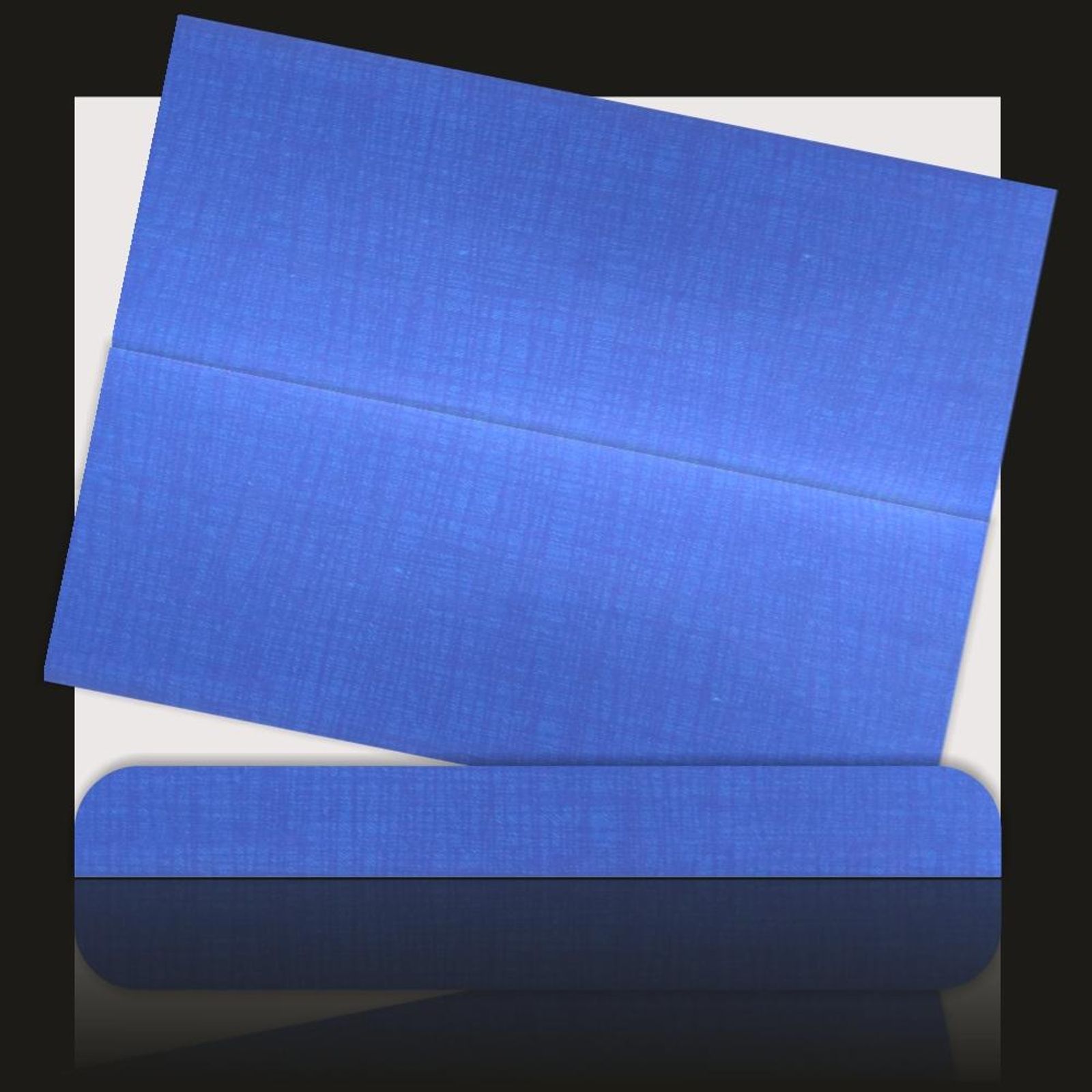 Gorgeous Blue Shading With Cut Design Wedding Card-KNK20111-4