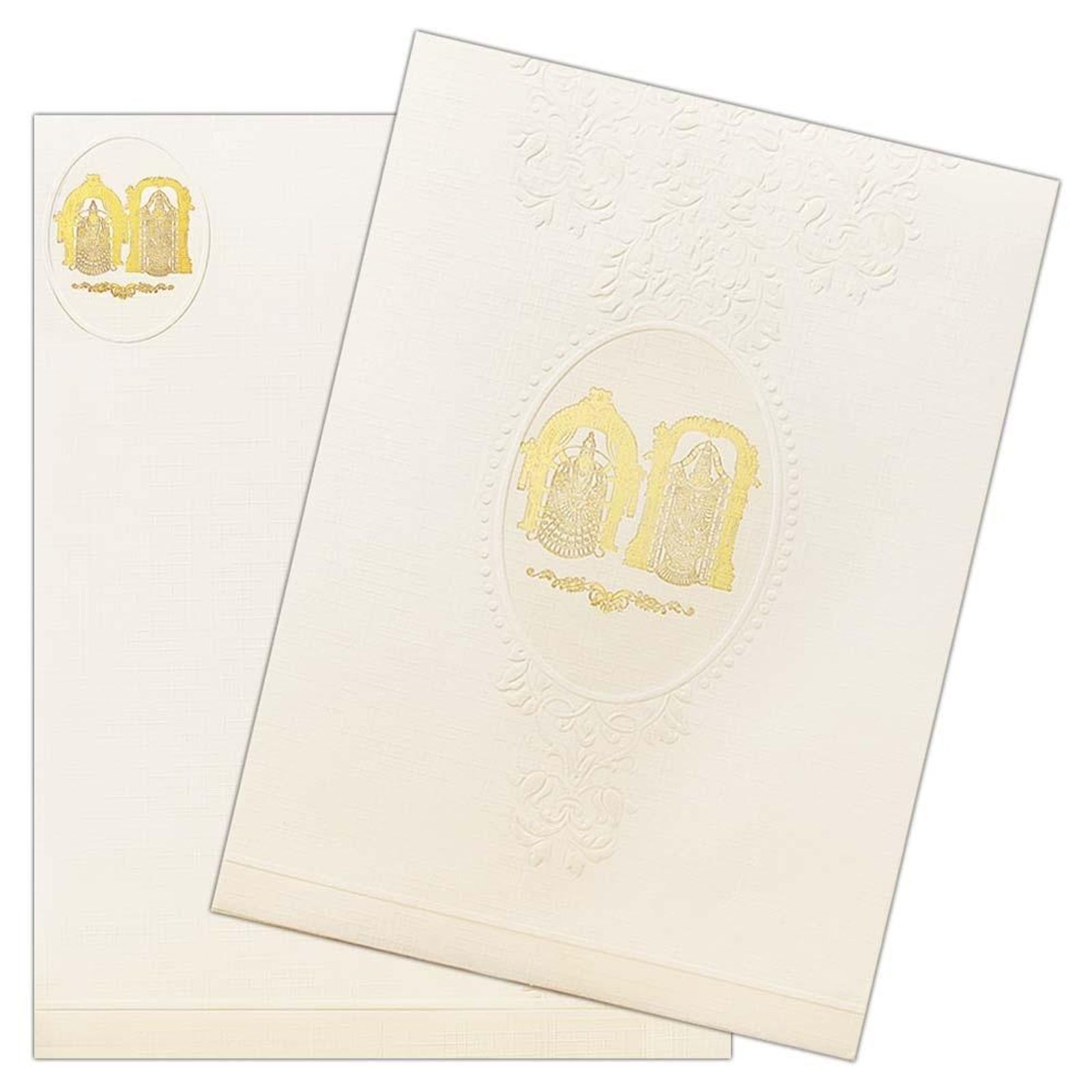 Invitation Card - Traditional Hindu Wedding Card-KNK2141-2