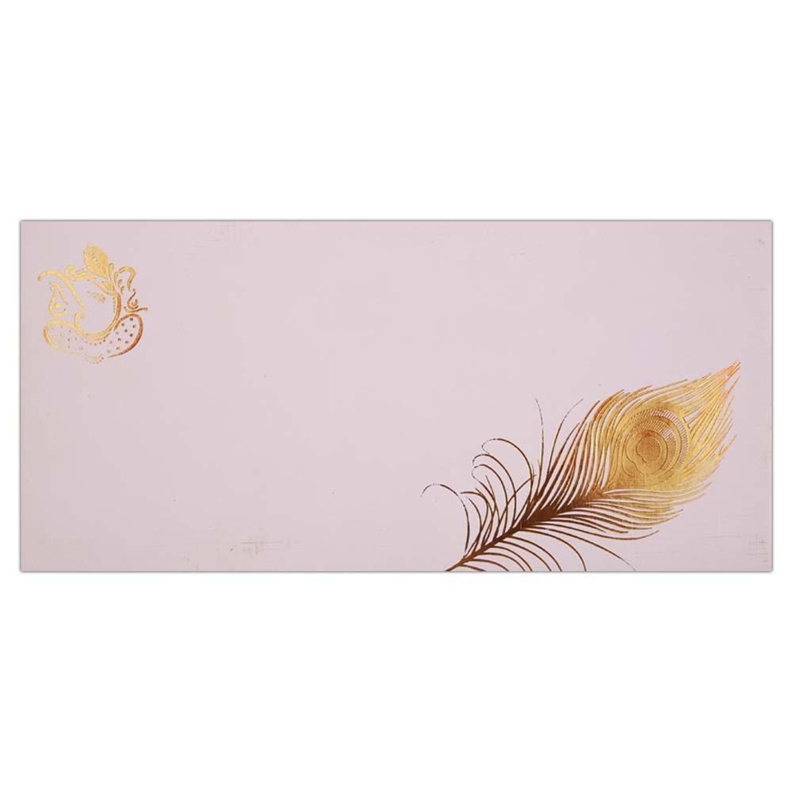 Invitation Card - Mystique Ganesh Card in blue and Gold - KNK2727-2