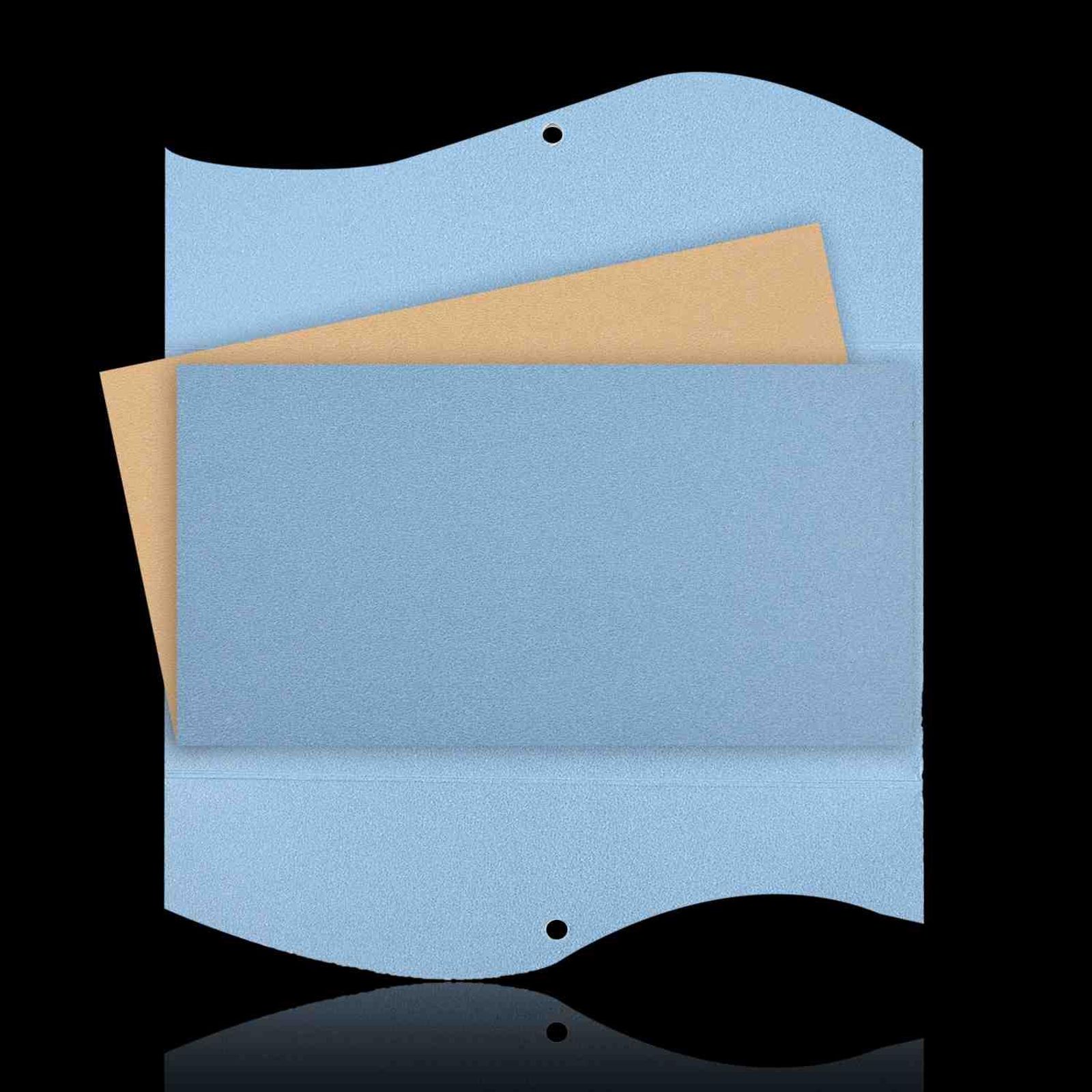Royal Light Blue Colour Wedding Card - KNK30420-4