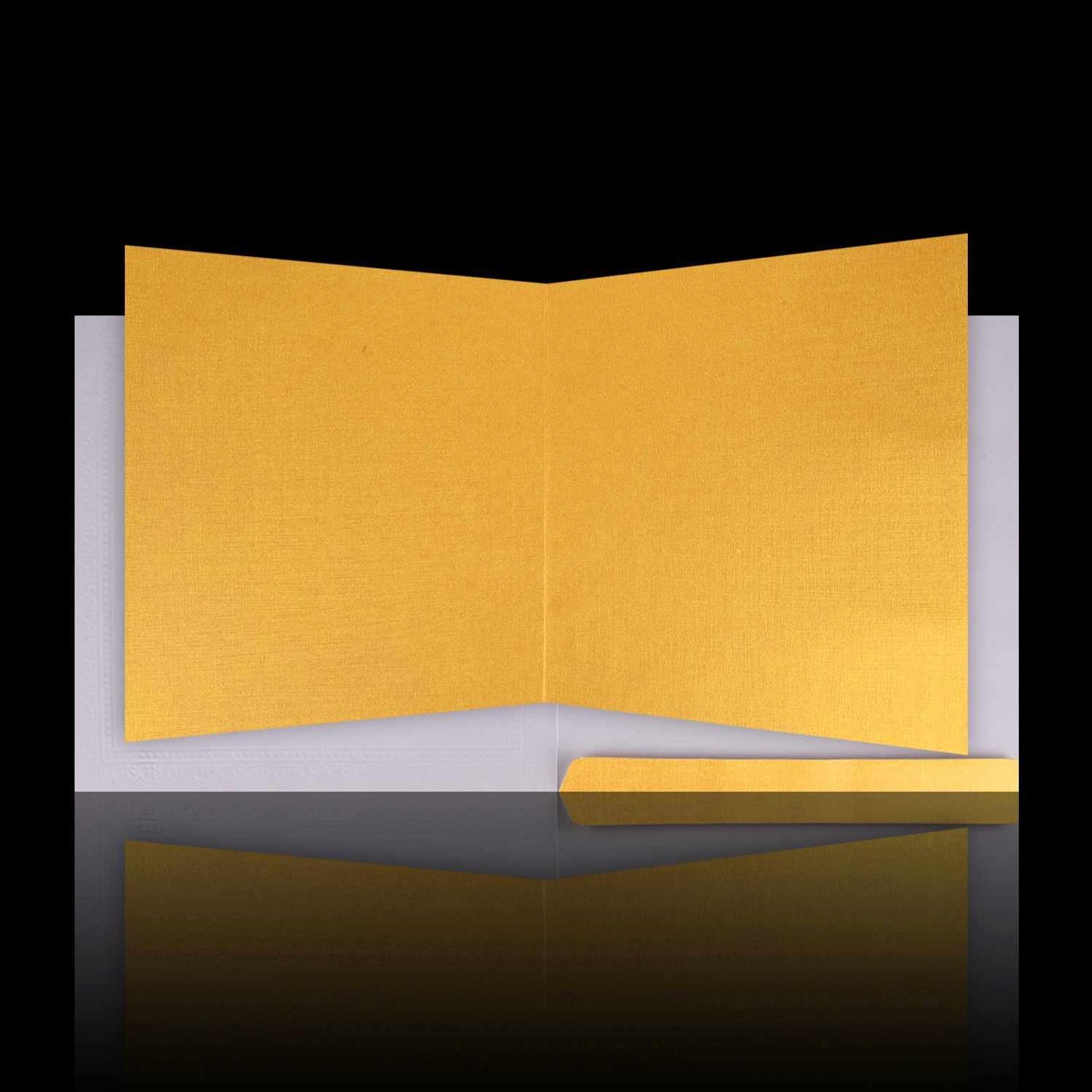 Perfect Cream Shading With Golden Ganesha Wedding Card-KNK43210-4