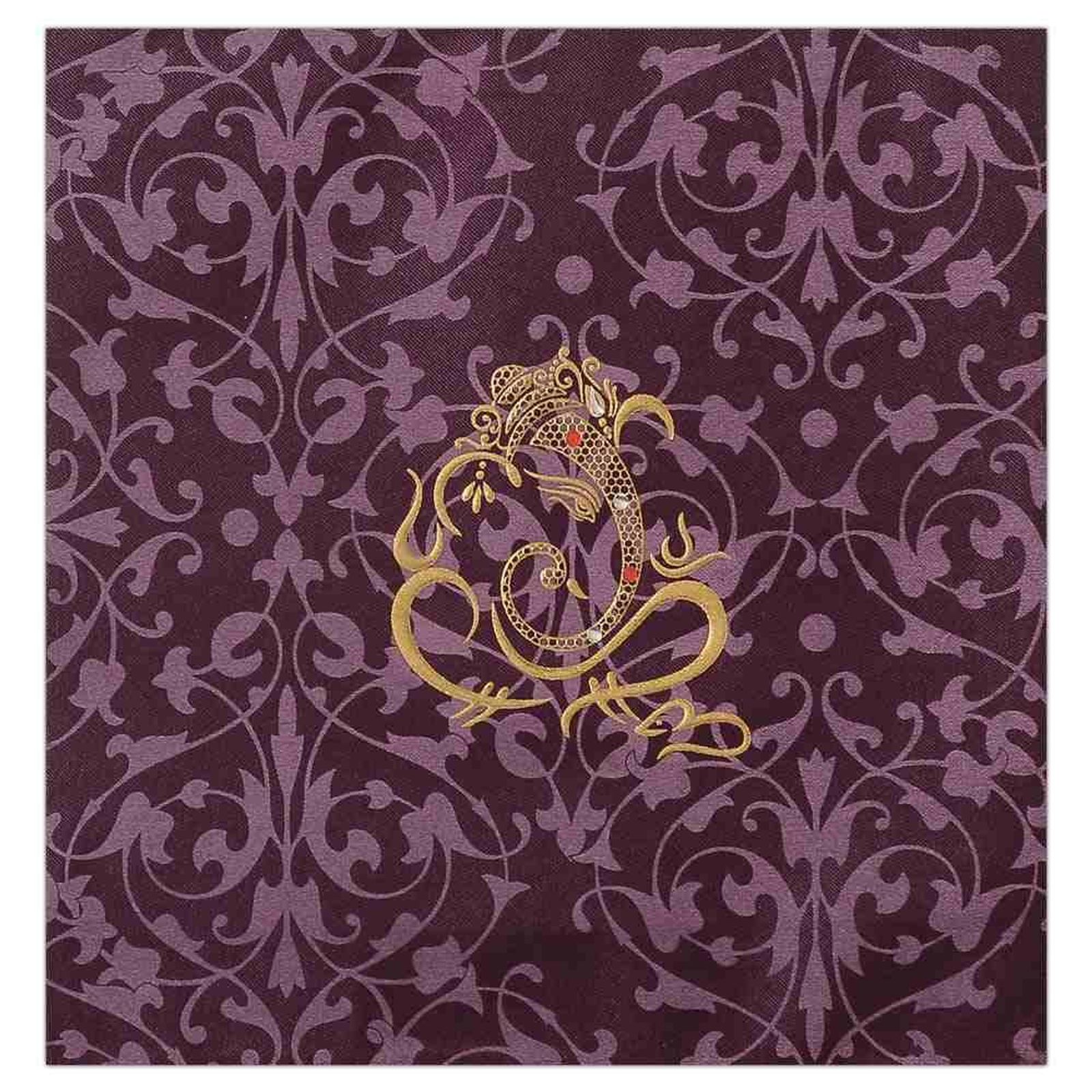 Invitation Card - Exclusive Designer Hindu Wedding Card-KNK4975-2