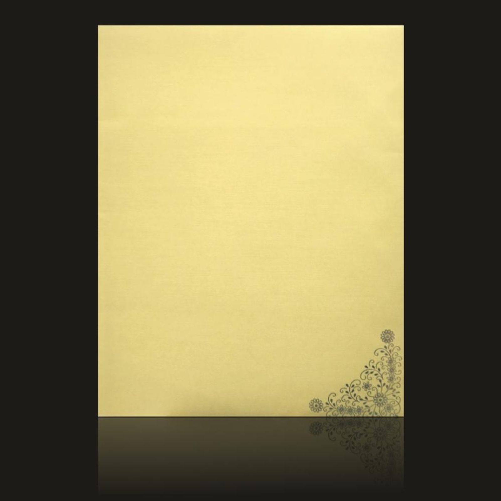 Magnificent Gold Shading With Ganesha Wedding Card-KNK50131-4
