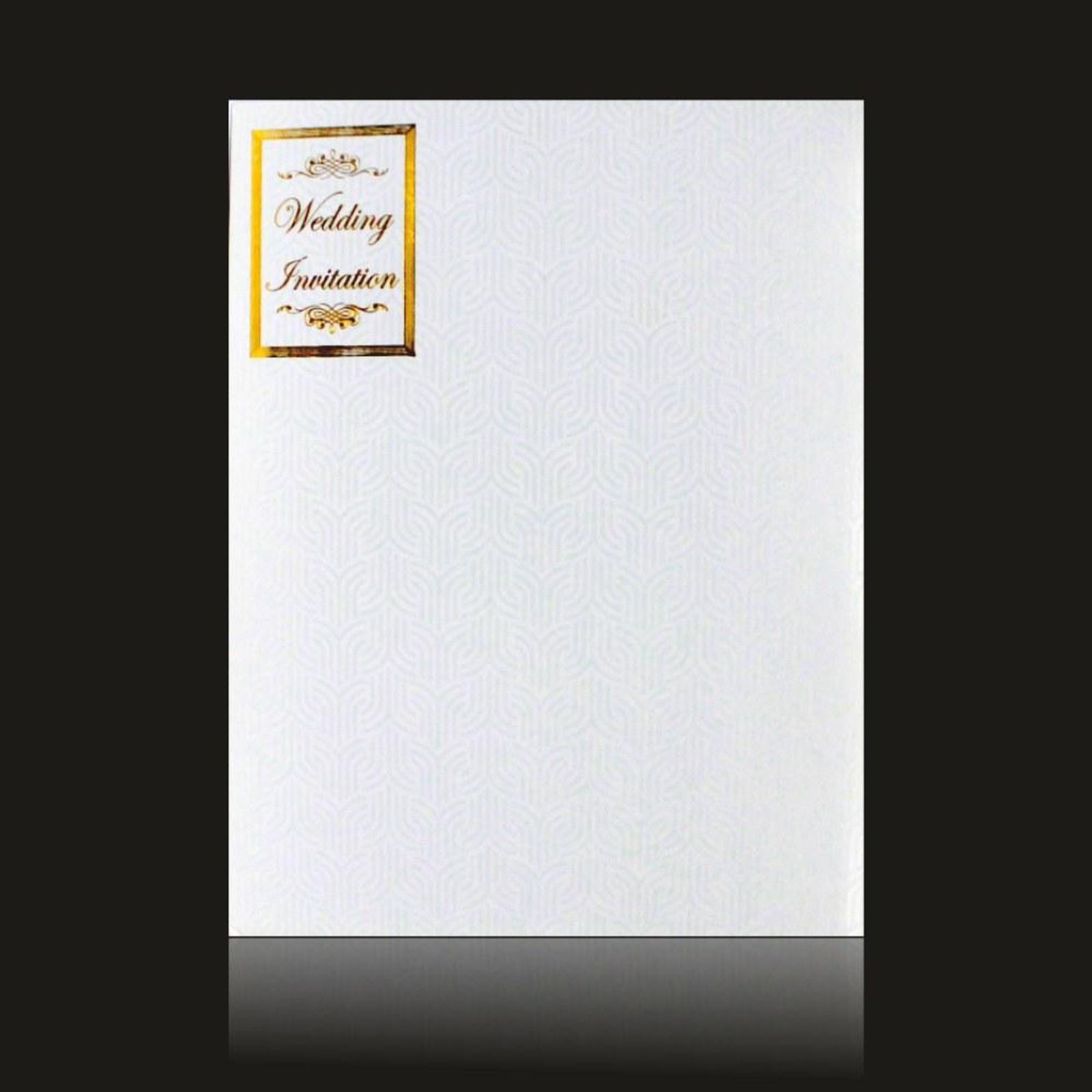 Gorgeous Gold Laser Cut Wedding Card - KNK73021-4