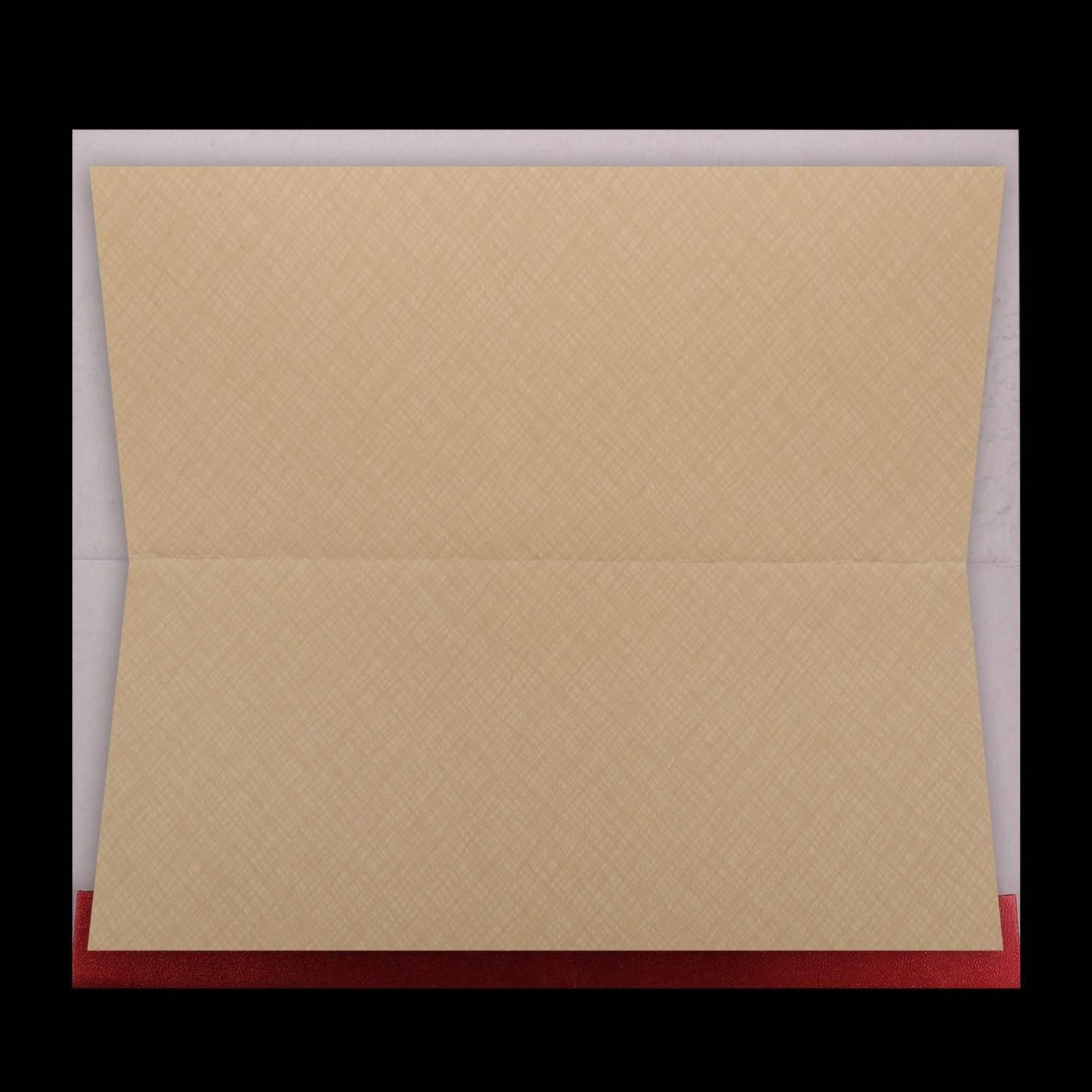 Classic Red Shading With Gold Foiling Blossom Theme Wedding Card - KNKZ02440-3