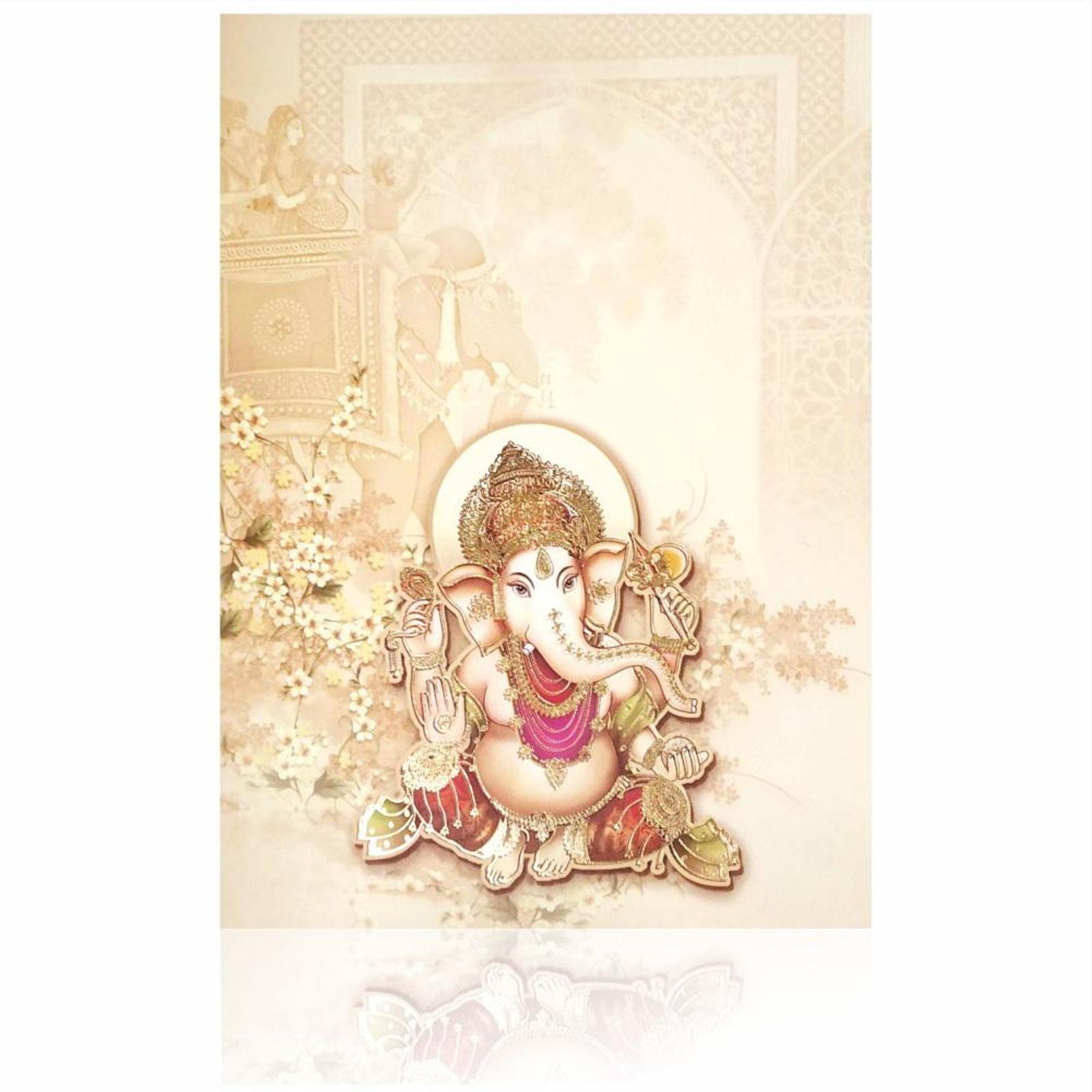 Enchanting Yellow Cream Shading Invitation Card-KNPP678S-0