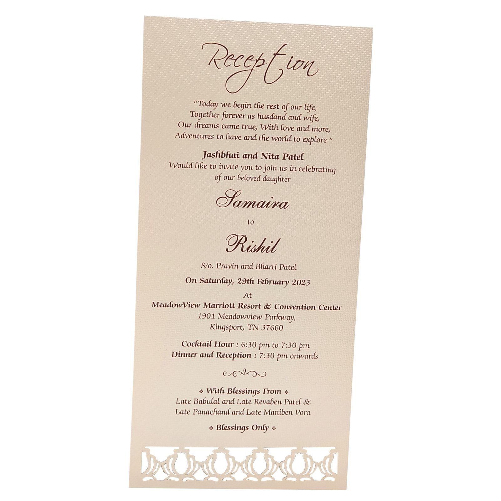 Invitation Card - KMMS8010-2