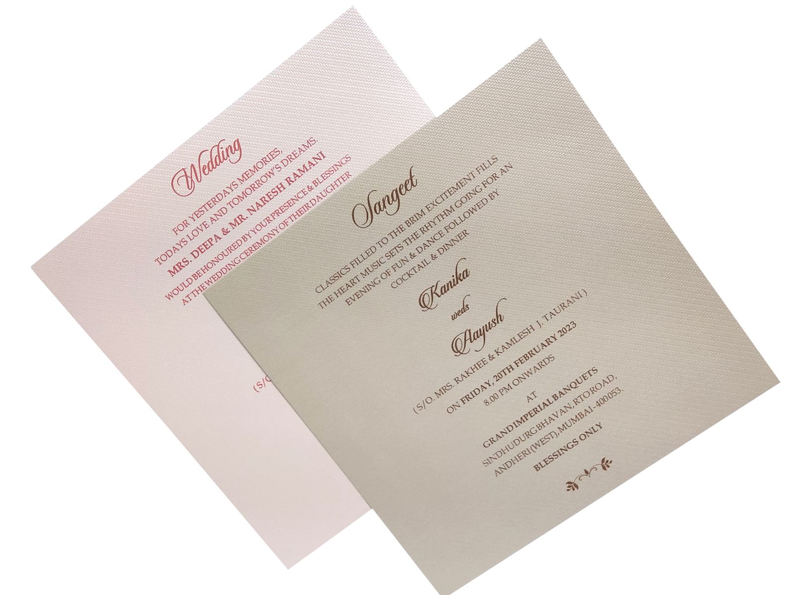 Invitation Card - KMMW7013-3