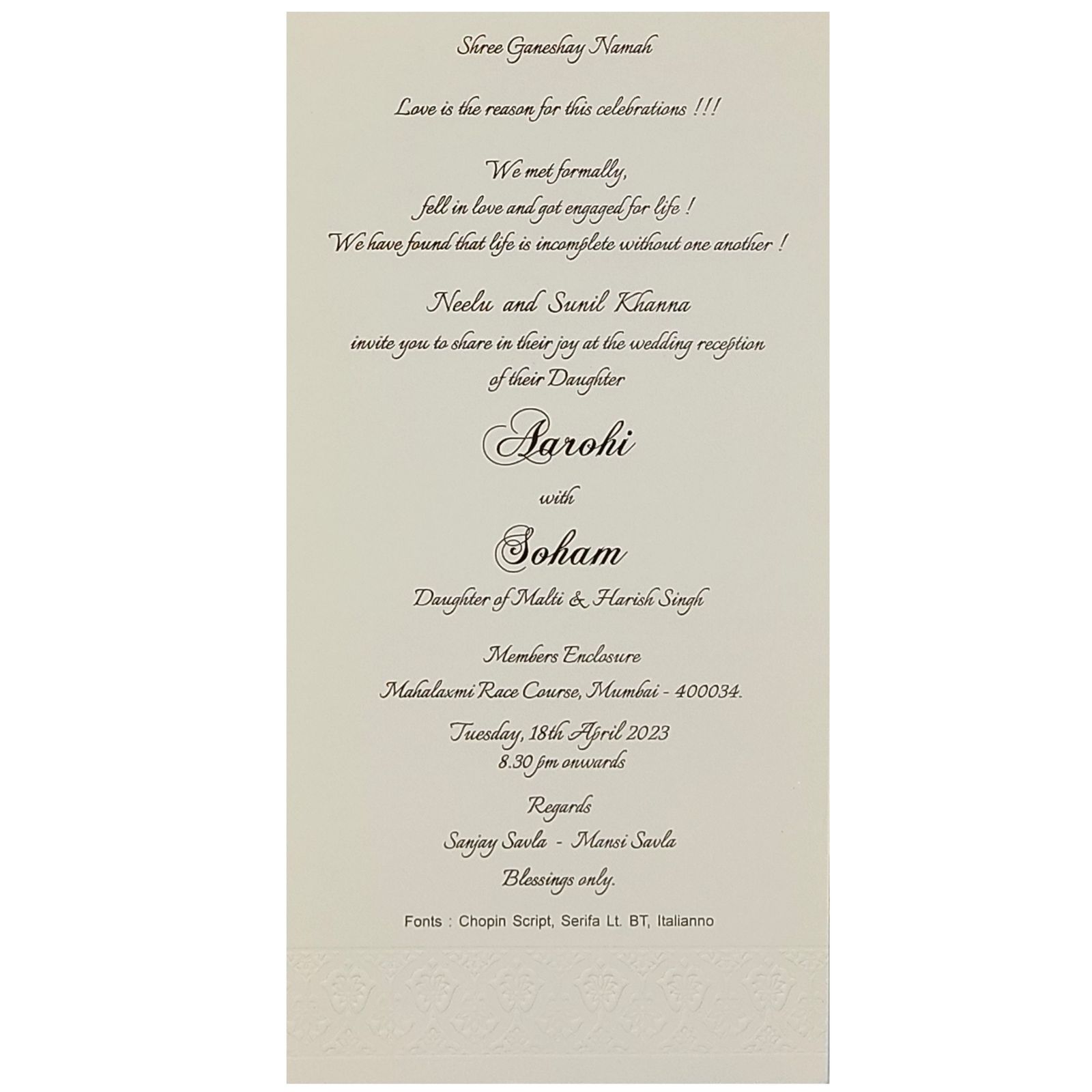 Invitation Card - KRC05321-2