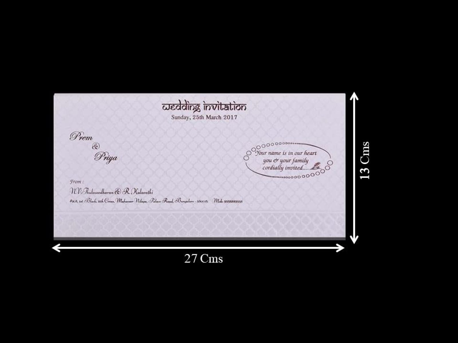 Classic Gold Foiling With Ganesha Theme Wedding Card - KNK3653-3