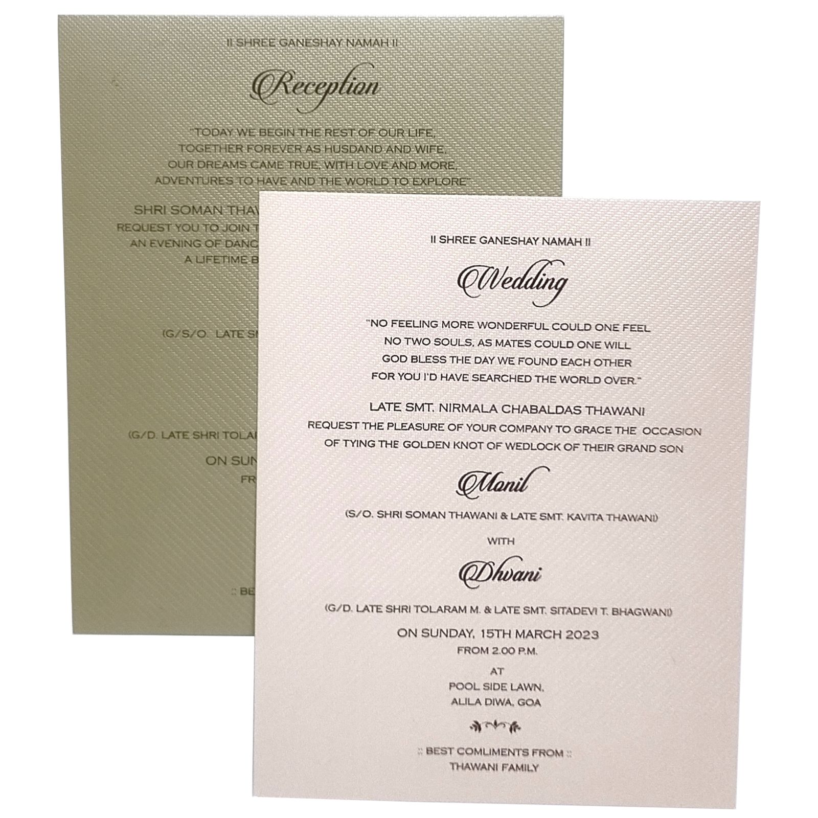Invitation Card - KMMW7028-3