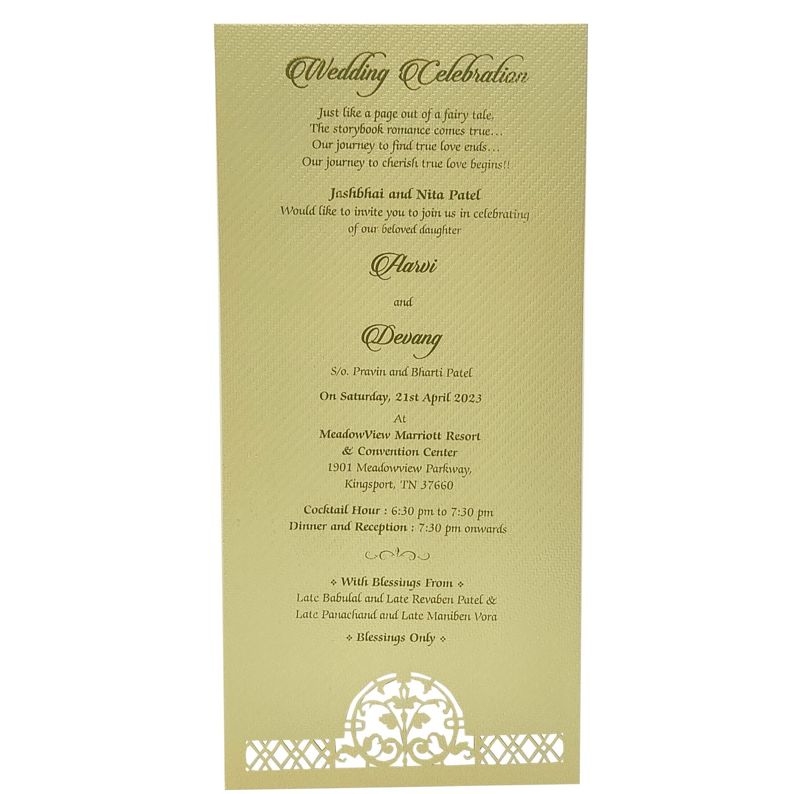 Invitation Card - KMMS8060-1