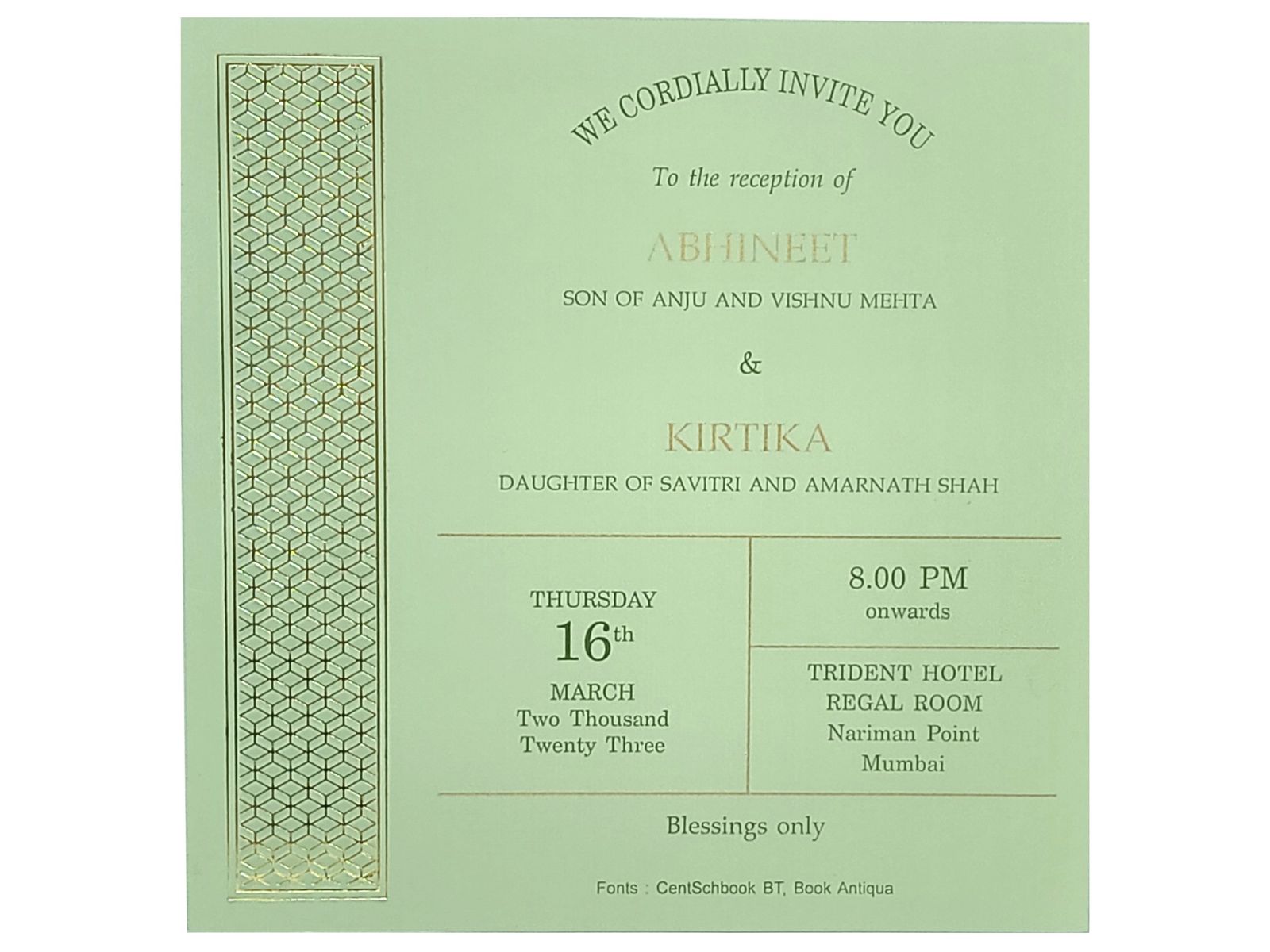 Invitation Card - KRC05202-0
