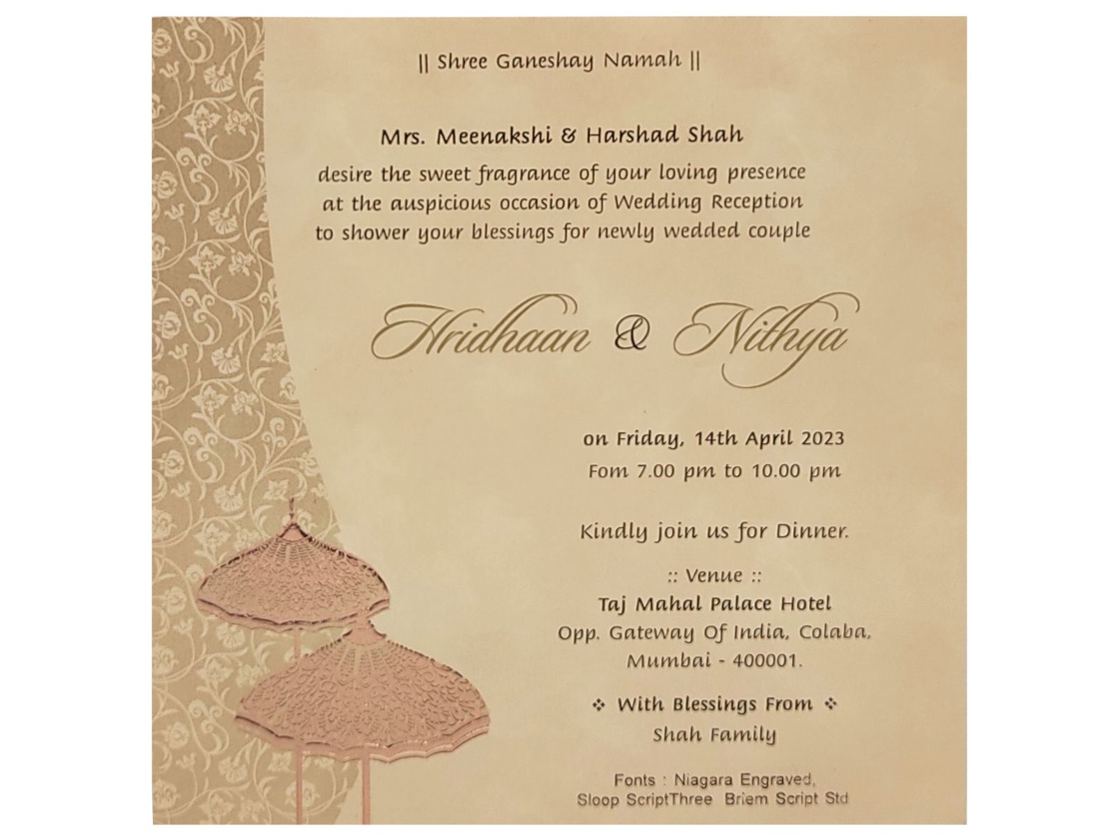 Invitation Card - KRC05342-1
