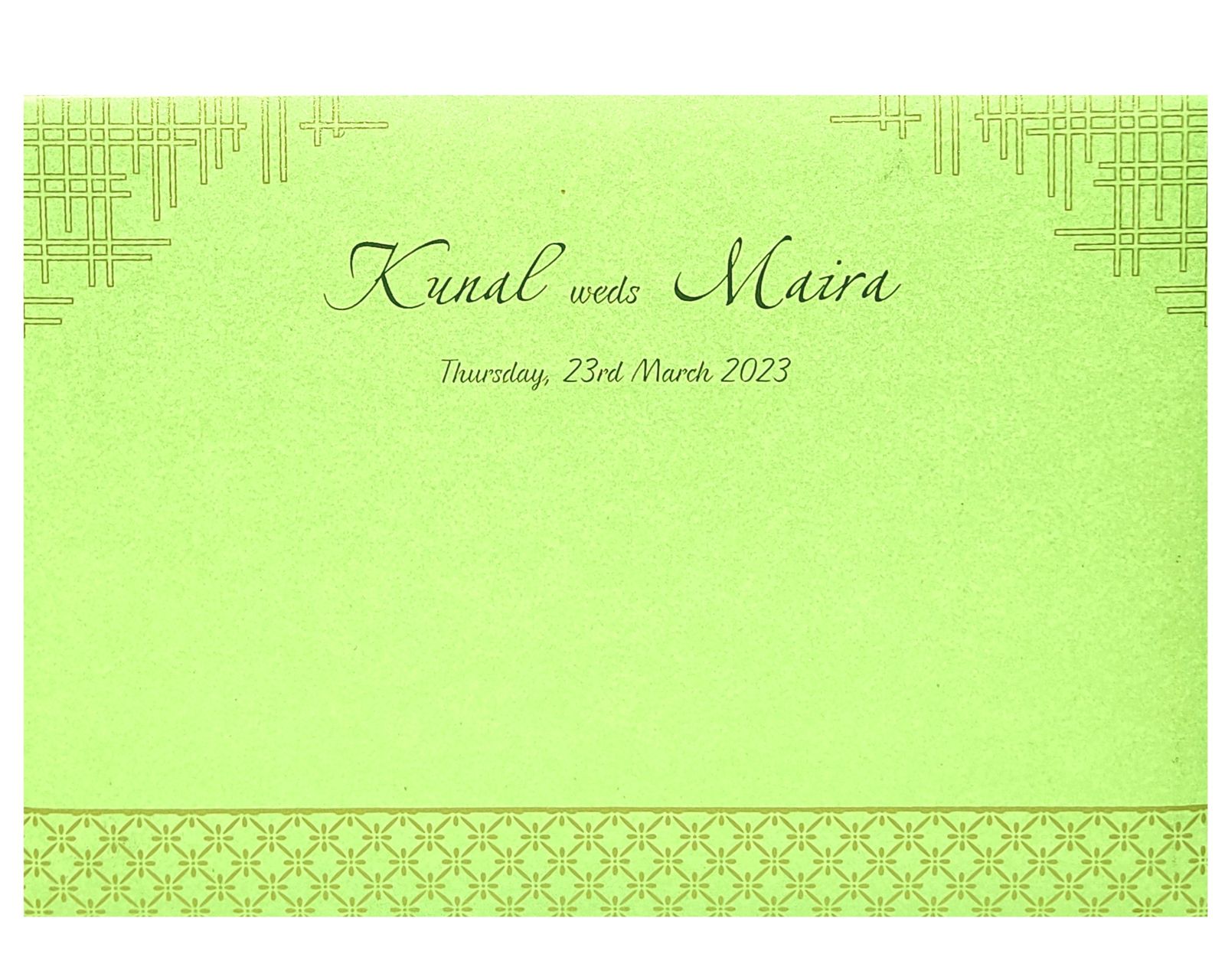 Invitation Card - KRC28631-4